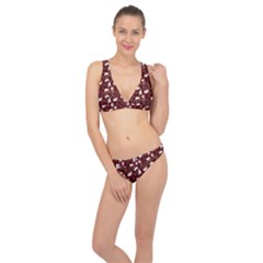 Cartoon Mouse Christmas Pattern Classic Banded Bikini Set 