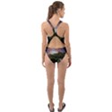 Lone Tree Fantasy Space Sky Moon Cut-Out Back One Piece Swimsuit View2