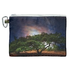 Lone Tree Fantasy Space Sky Moon Canvas Cosmetic Bag (xl) by Alisyart