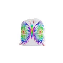 Rainbow Butterfly Drawstring Pouch (xs)
