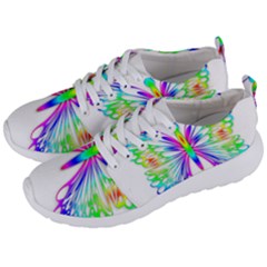 Rainbow Butterfly Men s Lightweight Sports Shoes by amazinganimals