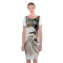 Lovable Wolves Classic Short Sleeve Midi Dress by amazinganimals