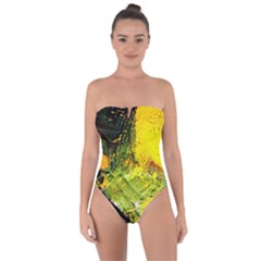 Yellow Chik 5 Tie Back One Piece Swimsuit by bestdesignintheworld