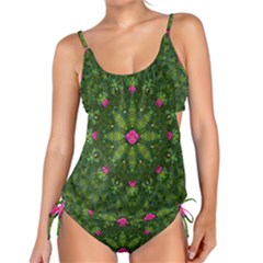 The Most Sacred Lotus Pond  With Bloom    Mandala Tankini Set by pepitasart