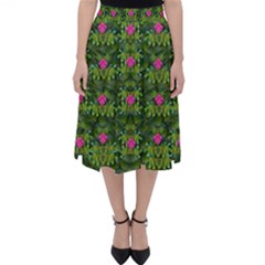 The Most Sacred Lotus Pond With Fantasy Bloom Classic Midi Skirt by pepitasart