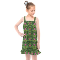 The Most Sacred Lotus Pond With Fantasy Bloom Kids  Overall Dress by pepitasart