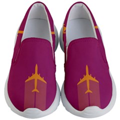 Airplane Jet Yellow Flying Wings Kid s Lightweight Slip Ons