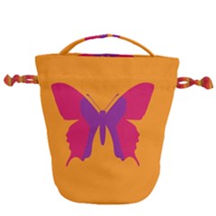 Butterfly Wings Insect Nature Drawstring Bucket Bag by Nexatart