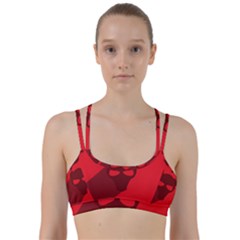 Skull Alien Species Red Character Line Them Up Sports Bra by Nexatart