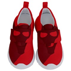Skull Alien Species Red Character Velcro Strap Shoes by Nexatart