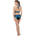 Ship Night Sailing Water Sea Sky Halter Side Cut Swimsuit View2