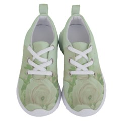 Pastel Roses Background Romantic Running Shoes