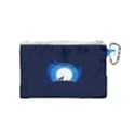 Month Full Moon Wolf Night Canvas Cosmetic Bag (Small) View2