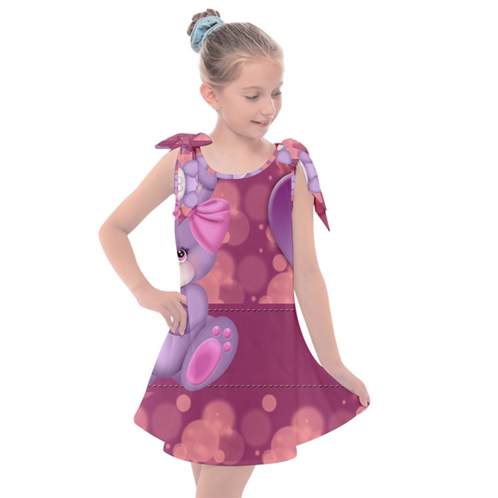 Illustration Love Celebration Kids  Tie Up Tunic Dress