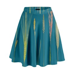 Grass Grasses Blade Of Grass High Waist Skirt by Nexatart