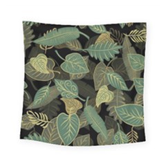 Autumn Fallen Leaves Dried Leaves Square Tapestry (small) by Nexatart