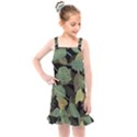 Autumn Fallen Leaves Dried Leaves Kids  Overall Dress View1