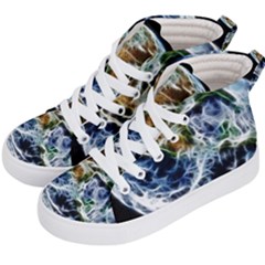 Spherical Science Fractal Planet Kid s Hi-top Skate Sneakers