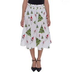 Christmas Santa Claus Decoration Perfect Length Midi Skirt