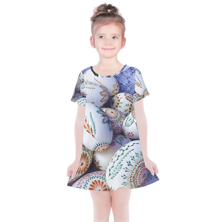 Model Color Traditional Kids  Simple Cotton Dress