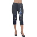 New York Skyline New York City Lightweight Velour Capri Leggings  View1