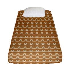 Gingerbread Christmas Fitted Sheet (single Size) by Alisyart