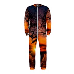 Lonely Tree Sunset Wallpaper Onepiece Jumpsuit (kids)