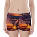 Lonely Tree Sunset Wallpaper Boyleg Bikini Wrap Bottoms View1