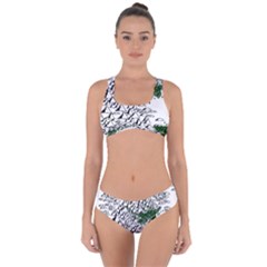 Montains Hills Green Forests Criss Cross Bikini Set