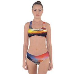 Sunset Mountain Indonesia Adventure Criss Cross Bikini Set