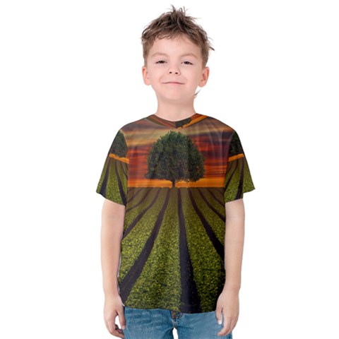 Natural Tree Kids  Cotton Tee by Alisyart