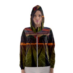 Natural Tree Hooded Windbreaker (Women)