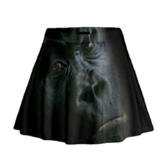 Gorilla Monkey Zoo Animal Mini Flare Skirt by Nexatart