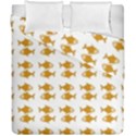 Small Fish Water Orange Duvet Cover Double Side (California King Size) View1