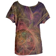 Abstract Colorful Art Design Women s Oversized Tee
