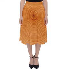 Rings Wood Line Classic Midi Skirt by Alisyart