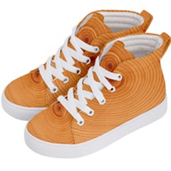 Rings Wood Line Kid s Hi-top Skate Sneakers by Alisyart