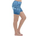 Snowy Forest Reflection Lake Lightweight Velour Yoga Shorts View3