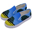 Tree In Field Kids  Canvas Slip Ons View2