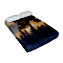 Winter Sunset Pine Tree Fitted Sheet (Full/ Double Size) View2