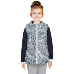 Marble Pattern Kid s Hooded Puffer Vest