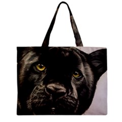 Panther Zipper Mini Tote Bag by ArtByThree