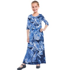 Cold Ice Kids  Quarter Sleeve Maxi Dress by FunnyCow