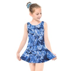 Cold Ice Kids  Skater Dress Swimsuit by FunnyCow