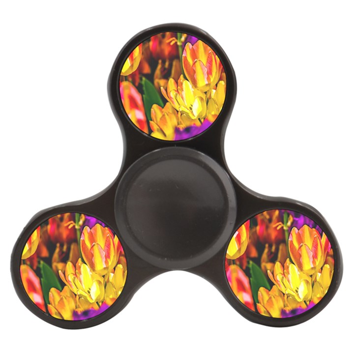 Fancy Tulip Flowers In Spring Finger Spinner