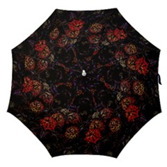 Floral Fireworks Straight Umbrellas by FunnyCow