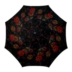 Floral Fireworks Golf Umbrellas by FunnyCow