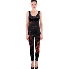 Floral Fireworks One Piece Catsuit by FunnyCow