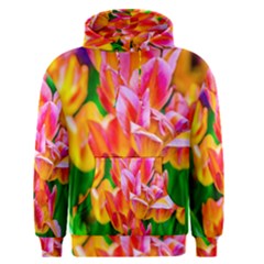 Blushing Tulip Flowers Men s Pullover Hoodie by FunnyCow