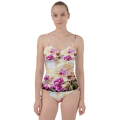 Paradise Apple Blossoms Sweetheart Tankini Set by FunnyCow